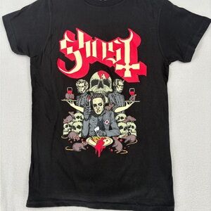 Ghost Black and Red Graphic Tee Rats